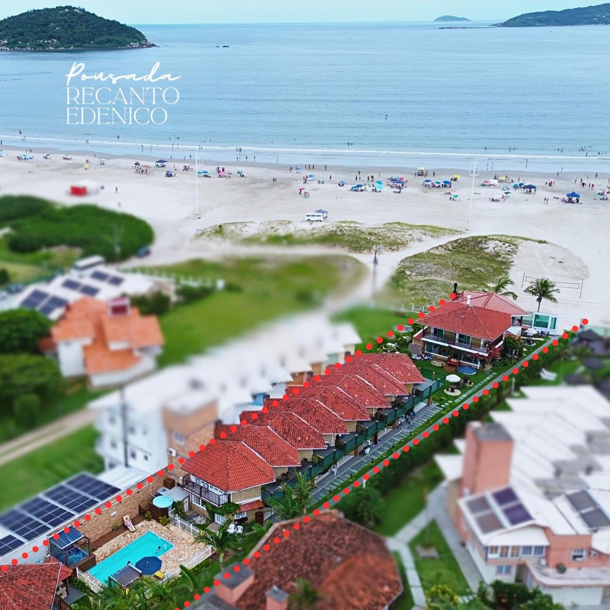 Pousada Recanto Edenico - A Beira Mar Da Praia Ponta Do Papagaio, Palhoca Sc Palhoça Exterior foto
